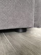 Canapé d'angle modulable - Tissu gris - Comme neuf