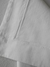 Taie d'oreiller ancienne métis brodée main