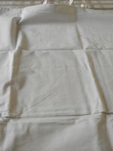 Taie d'oreiller ancienne métis brodée main