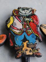 Marionnettes de theatre en bois vintage