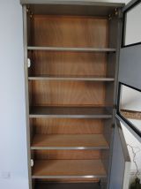 Vitrine bibliothèque Formica vintage année 50