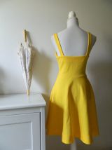 Robe babydoll vintage jaune 50's