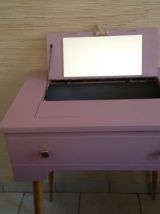 Coiffeuse vintage pieds compas