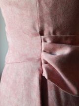Authentique robe de bal rose poudrée vintage 50's