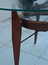 Table basse vintage scandinave année 50 tripode