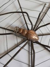 araignée métal et cuivre déco