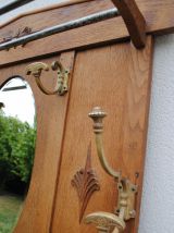 Vestiaire porte manteau ancien en bois