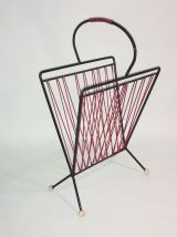 Porte revues atomique rouge et noir