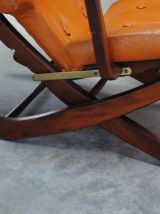 3 Fauteuils en cuir vintage