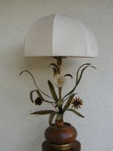 lampe boule feuilles vinage