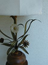 lampe boule feuilles vinage