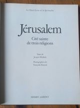 Jérusalem cité sainte de trois religions - Robert Laffont