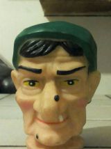 Sympathiques têtes de marionnettes en caoutchouc - années 70