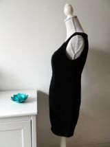 Robe moulante en velours noire vintage 90's