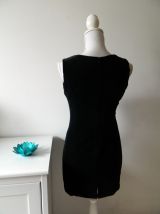 Robe moulante en velours noire vintage 90's