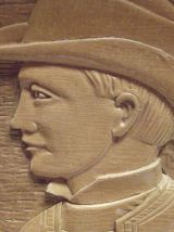 plateau vintage sculpté