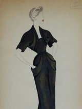 Croquis Mode 1950 série de robes suite