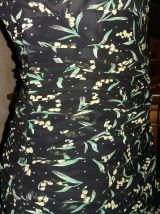 Robe soirée rétro imprimé floral AGNES B T 36/38