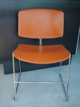 Suite 6 chaises signées Max-Stacker édition Steelcase des années 70