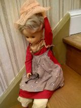 " Eloïse " poupée ancienne rétro, vintage , marque MIGLIORATI 