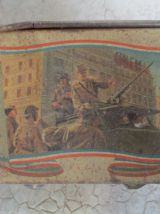 Boîte à sucre métal "Libération de Paris"