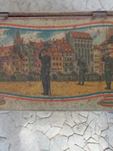 Boîte à sucre métal "Libération de Paris"