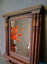 Miroir ancien en bois massif