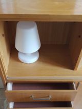 Enfilade/bahut en bois, pieds fuseaux, style scandinave