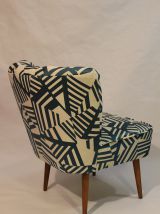 Fauteuil cocktail année 50 refait neuf