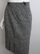 Jupe droite "Gérard Darel" laine tweed chiné T 38