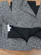Jupe droite "Gérard Darel" laine tweed chiné T 38