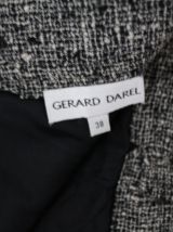Jupe droite "Gérard Darel" laine tweed chiné T 38