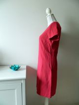 Robe babydoll en laine rose fuchsia vintage 90's