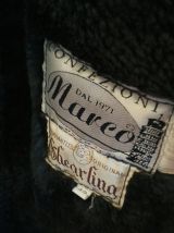 Manteau Shearling (cuir) gris bleuté taille L 