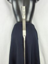 Jupe Céline vintage en laine bleu marine Taille 36