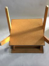 Console, étagère bois et formica 60s