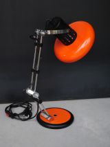 Lampe bureau orange vintage