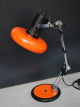 Lampe bureau orange vintage