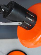 Lampe bureau orange vintage