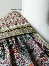 Robe imprimé fleuri paisley vintage 40's