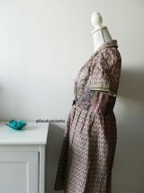 Robe imprimé fleuri paisley vintage 40's
