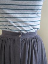 Jupe longue rétro vintage Chacok en velours