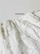 Robe de mariée vintage en dentelle blanche 40's 50's