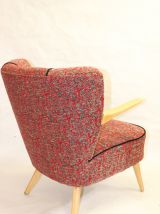 Fauteuils vintage année 60 accoudoirs suspendus refait neuf.