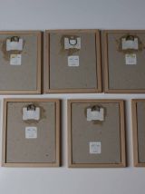 9 cadres illustrations art nouveau