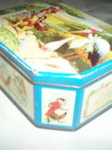 BOITE PUB ANCIENNE METAL DECOR FABLE LA FONTAINE 