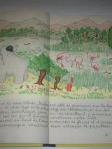 rare livre LE ROI BABAR dédicacer page de garde dos tissu 