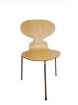 Chaise 3100 fourmi vintage bois Jacobsen estampillée