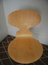 Chaise 3100 fourmi vintage bois Jacobsen estampillée