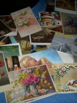 LOT VRAC DE 550 A 600 CARTES POSTALES 